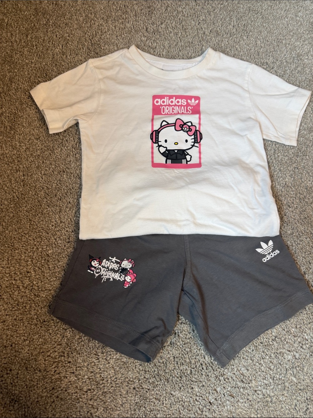 adidas Kids Hello Kitty Girls Matching Set Sz 2T